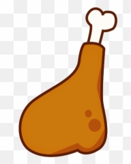 Poultry Leg Emoji For Facebook Email Sms - Chicken Leg Emoji,Scroll Emoji