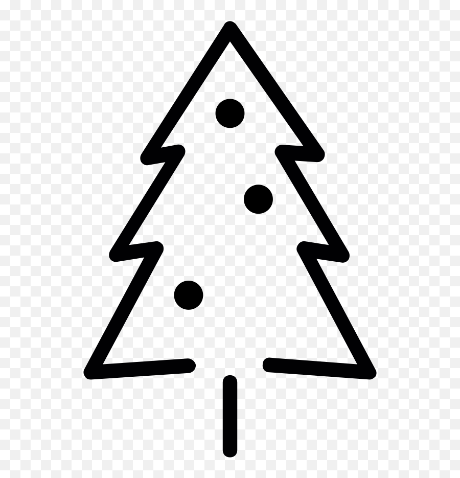 Openmoji - Pino De Navidad Para Colorear Emoji,Pine Tree Emoji
