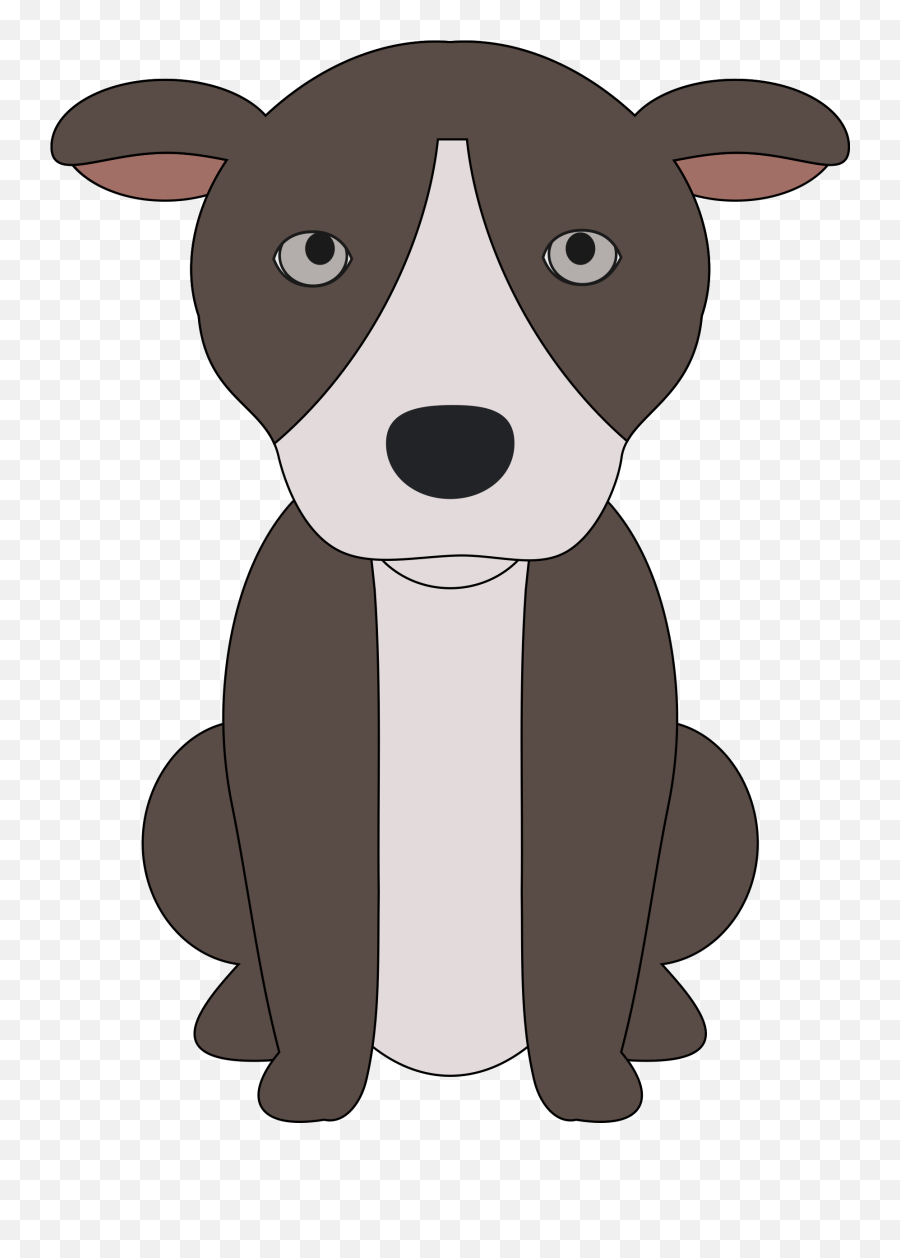 Pitbull American Pitbull Terrier - Gray Pitbull Cartoon Transparent Background Emoji,Pit Bull Emoji