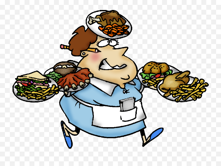 Waitress Clipart Comic Waitress Comic - Waitress Clip Art Emoji,Waitress Emoji