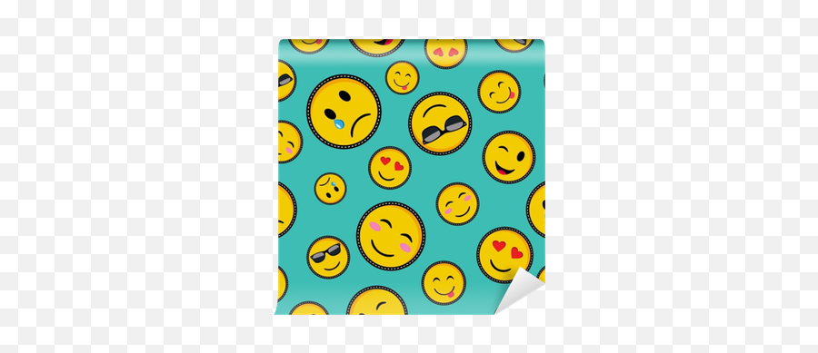 Cute Emoji Designs Seamless Pattern - Designs Emoji,Emoji Wall
