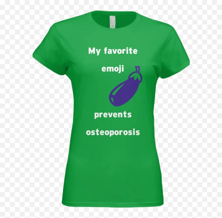 Women Eggplant Tee - Active Shirt Emoji,Eggplant Water Emoji