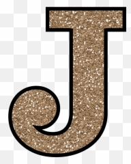 J Letters Alphabet Glitter Glittery - Emoji