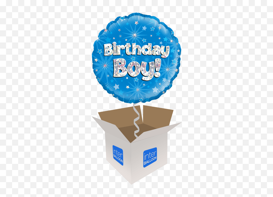 Birthday Helium Balloons Delivered In The Uk By Interballoon - Happy Birthday Boy Balloon Emoji,Happy Birthday Animated Emoji