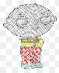 Shining Lovely Stewie Griffin Rhinestone Iron Transfer - Cartoon Emoji