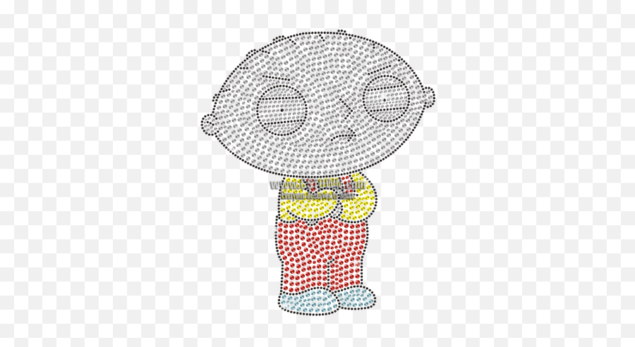 Shining Lovely Stewie Griffin Rhinestone Iron On Transfer - Cartoon Emoji,Shining Emoji