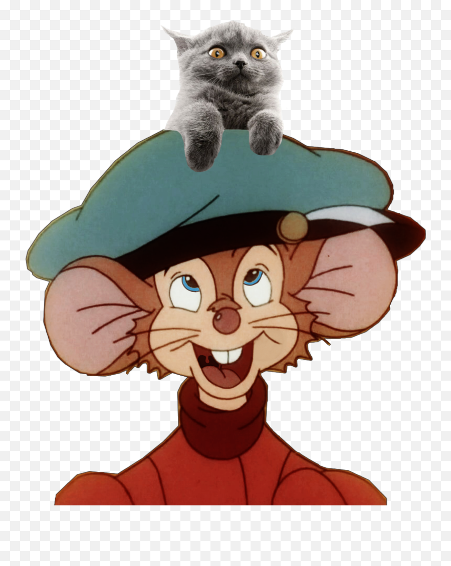 There Are Good Cats In America But Not Bad Cats At All - Fievel With Glasses American Tail Emoji,Not Bad Emoji