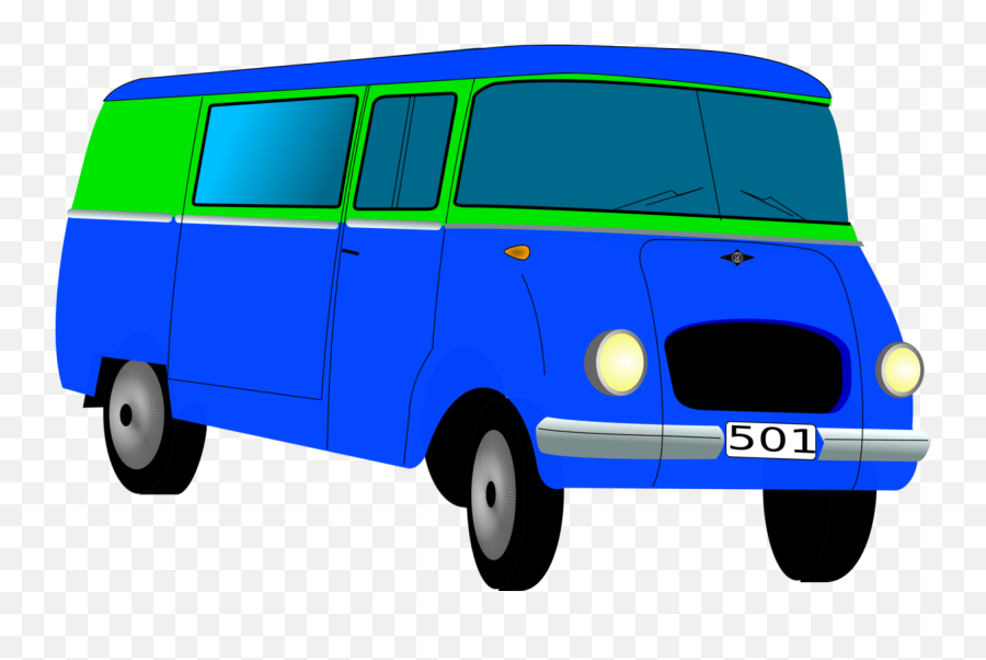 Minivan Car Minibus - Van Clip Art Colored Emoji,Emoji Car Smoke
