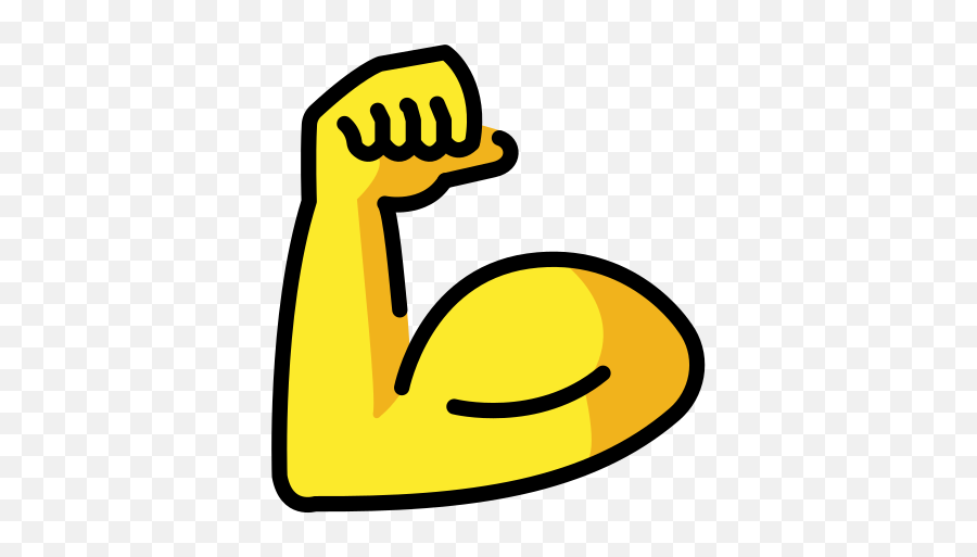 Flexed Biceps Emoji - Biceps,Bodybuilder Emoticon