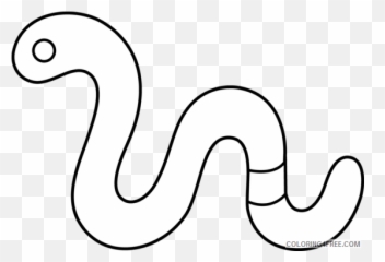 Worm Outline Coloring Pages Worm Printable Coloring4free - Dot Emoji,Worm Emoji