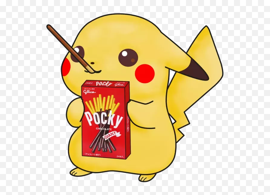 What Do You Think Of The Color Yellow - Pikachu With Pocky Emoji,Sexually Suggestive Emoticons