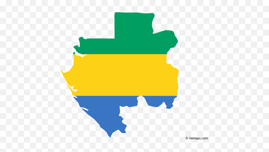 Flag Map Of Gabon Free Vector Maps Map Vector African - Independence Day Gabon Emoji,Chinese Flag Emoji