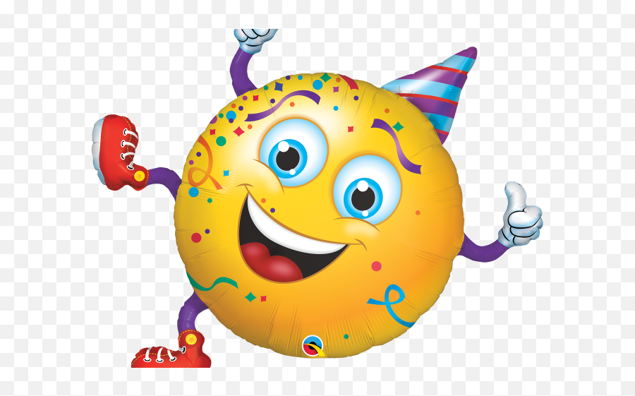 Smileys Clipart Balloon - Smiley Party Emoji,Party Emoticon