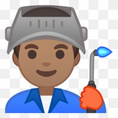 Man factory worker emoji clipart Free download transparent - Cartoon Picture Of A Factory Worker