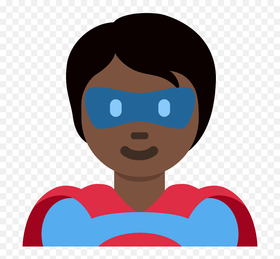 Superhero Emoji Clipart - Superhero,Super Hero Emoji