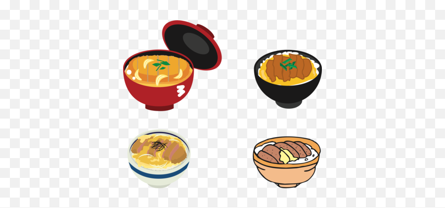 Katsudon Clipart Png Image With No - Katsudon Clipart Emoji,Fried Shrimp Emoji