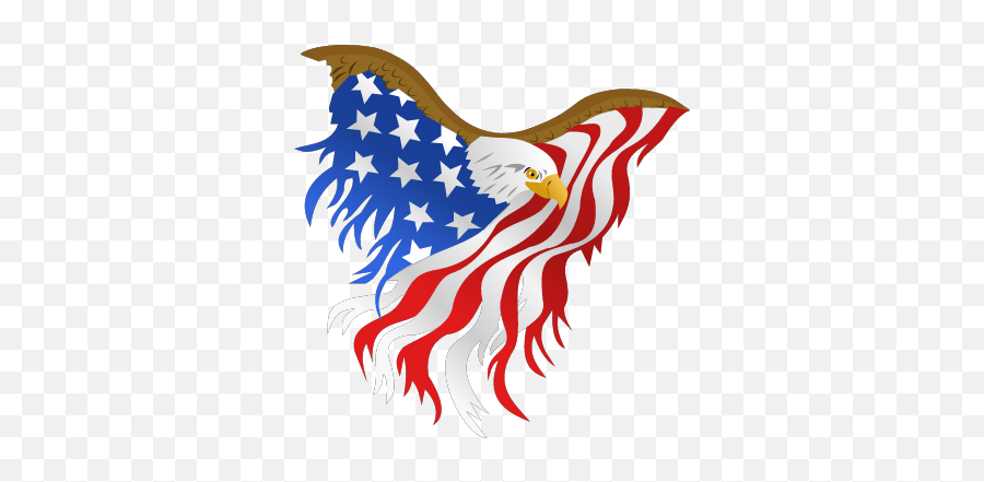 Patriot Eagle - Blue Line Flag Silhouette Emoji,Eagle Emoji