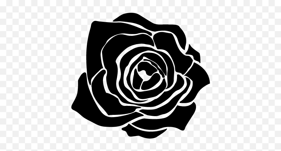 Black Rose Drawing Pics - Garden Roses Emoji,Rose Emoticons