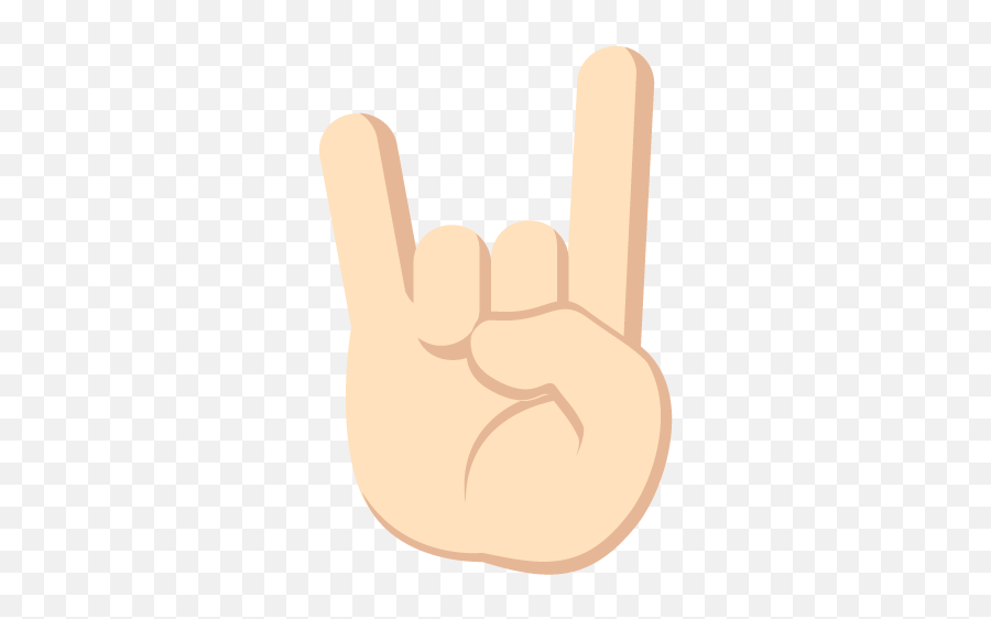Sign Of The Horns Light Skin Tone Emoji Emoticon Vector Icon - Emoji Mani Corna Png,Emoji Skin Tone