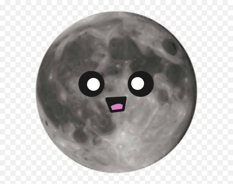 Moonemoji - Dot,Grey Moon Emoji