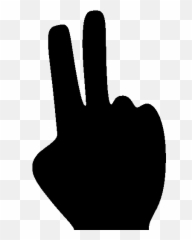 Hands Two Fingers Icon - Finger Number 2 Png Emoji,Two Hand Emoji