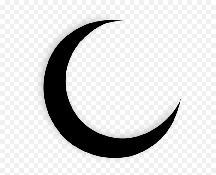 Freetoedit Black Crescentmoon - Crescent Moon Outline Black Emoji,Black Crescent Moon Emoji