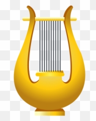 Pin - Golden Harp Clipart Emoji,Harp Emoji