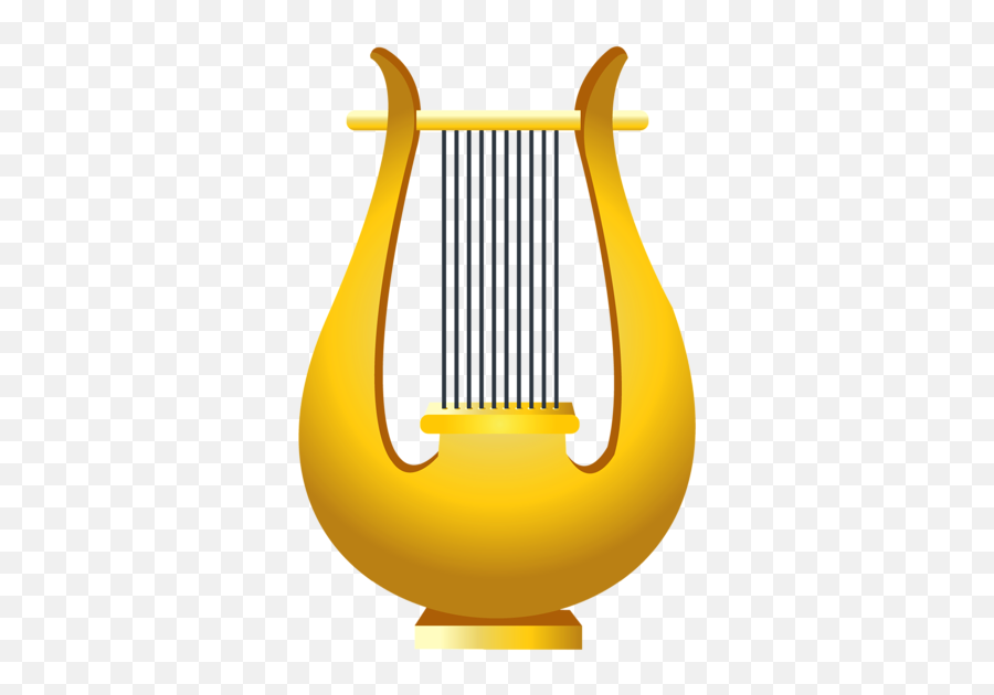 Pin - Golden Harp Clipart Emoji,Harp Emoji