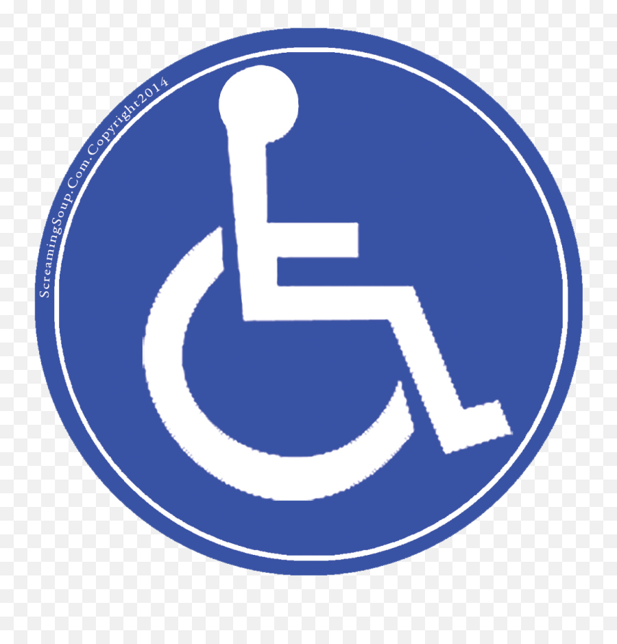 Disabled Handicap Symbol Png - Handicapped Parking Sign Emoji,Emotional Symbols