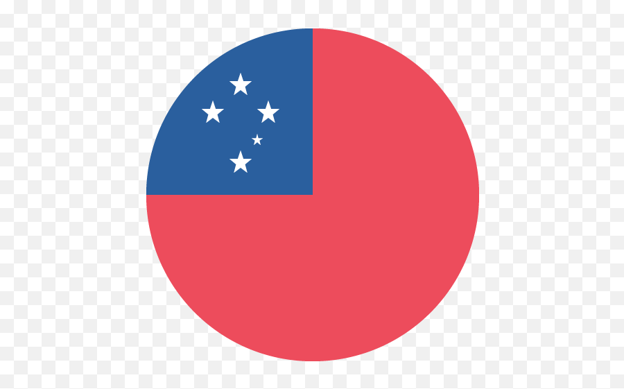 Flag Of Samoa Emoji For Facebook Email Sms - Samoa Flag In A Circle,America Flag Emoji
