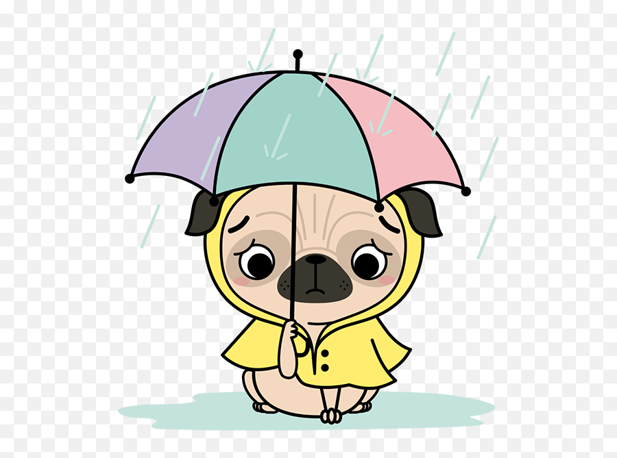 Pugs Kisses - Cartoon Emoji,Pug Emoji