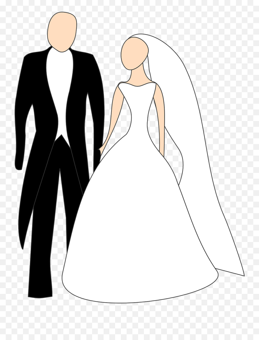 Bride Broom Wedding Dress Smoking - Bride And Groom Clip Art Emoji,House Bride Emoji