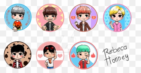 Synystergirlkltzs Deviantart Favourites - Bts Members Clip Art Emoji
