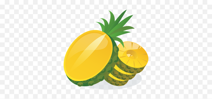 2 Free Yellow Sun Vectors - Tropical Fruit Clip Art Emoji,Emojis Pineapple