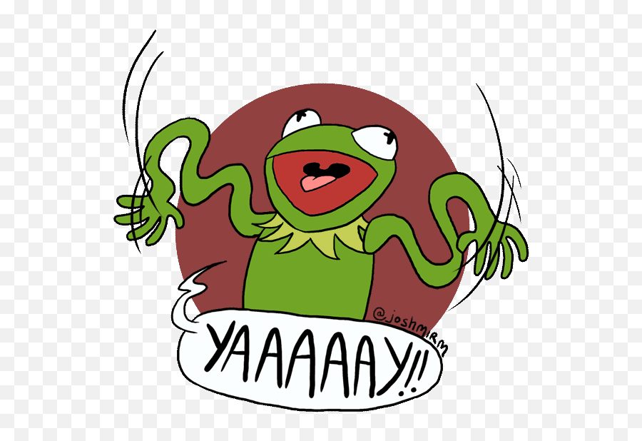 Kermit Drawing - Yay Kermit Gif Emoji,Kermit Emoji