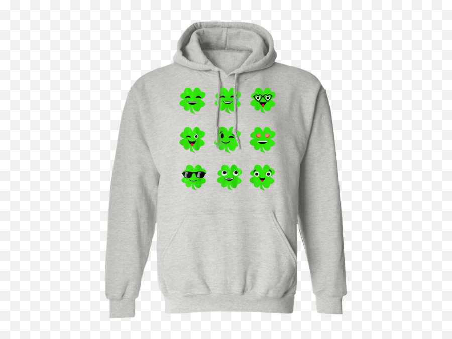St Patricks Day Irish Emoji Shamrock - Gildan Hoodie Nba Youngboy,Irish Emoji