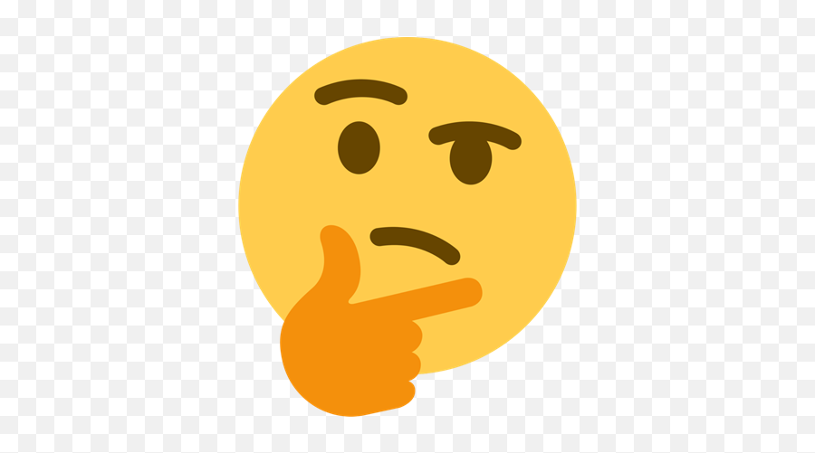 Thinking Meme Face Png Picture - Discord Thinking Emoji Transparent,O_o Emoji