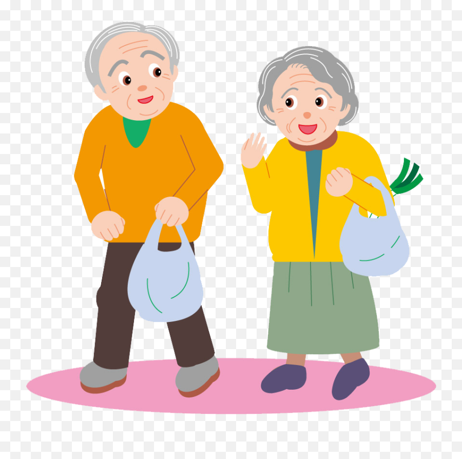 Transparent Background Old People Clipart - Elderly Clipart Emoji,Old People Emoji