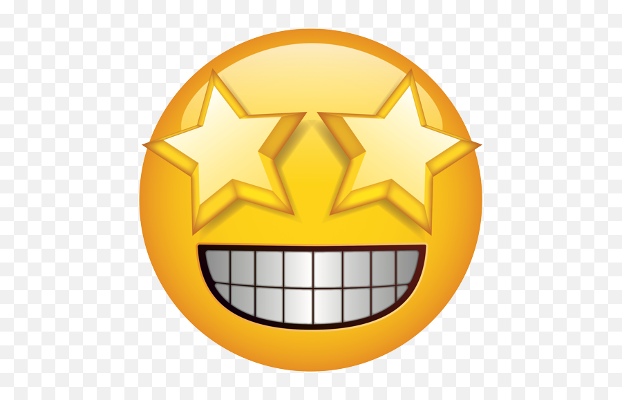 Emoji - Beaming Face Emoji,Star Eyed Emoji