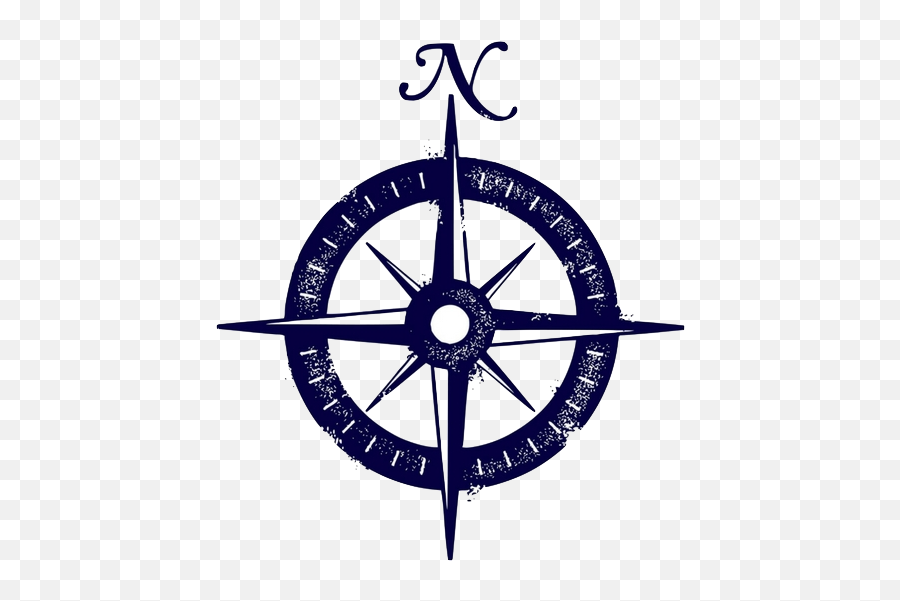 True North Clipart - Ships Wheel Compass Rose Emoji,True Religion Symbol Emoji