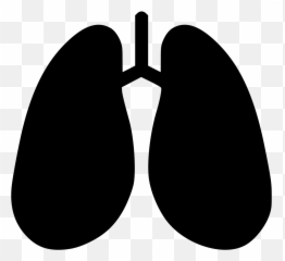 Transparent Lungs Clipart Black And White - Silhouette Png Emoji