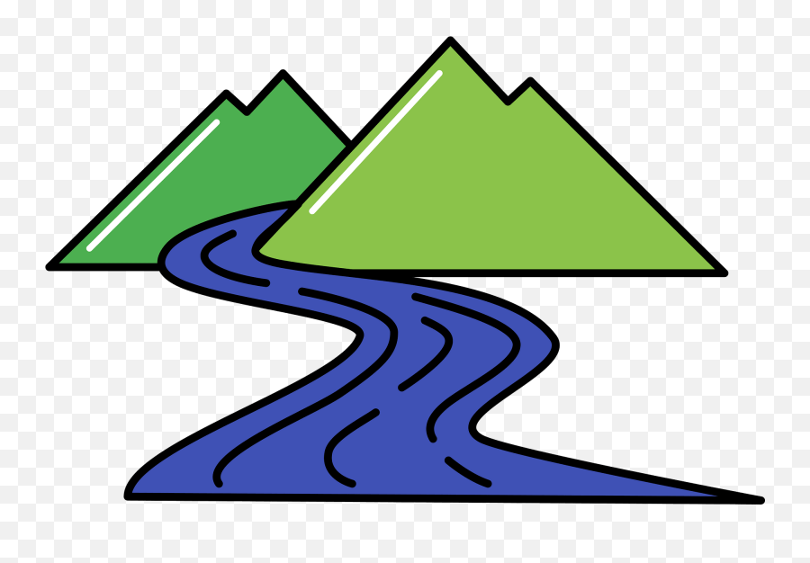 River Clipart - Vertical Emoji,River Emoji