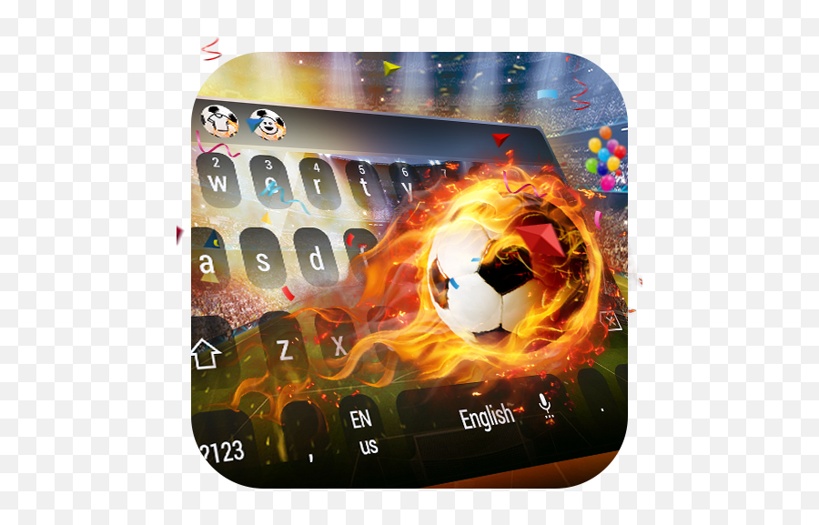 Fire Football Keyboard - For Soccer Emoji,Pittsburgh Steelers Emoji Keyboard