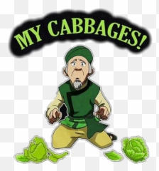 Cabbage Avatar Mycabbages Sticker - Kneeling Emoji