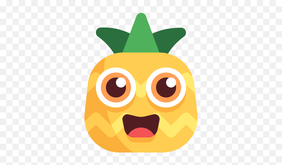 Pineapple Emoticon Emoji Free Icon Of Pineapple - Happy,Food Emoticons