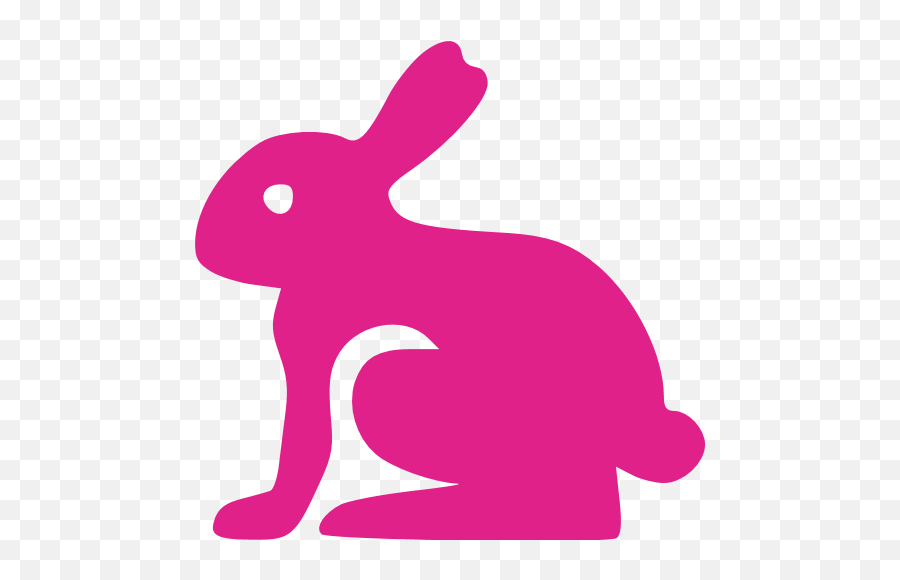 Barbie Pink Easter Rabbit Icon - Domestic Rabbit Emoji,Easter Bunny Emoticon