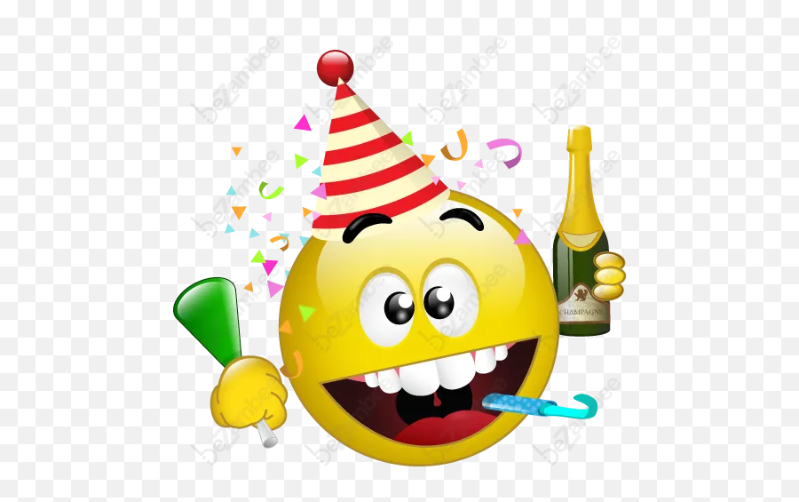 Birthday Party Hat Templates - Szilveszteri Smile Emoji,Party Hat Emoji