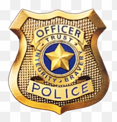 Clipart Kid Police Officer - Transparent Background Badge Png Emoji