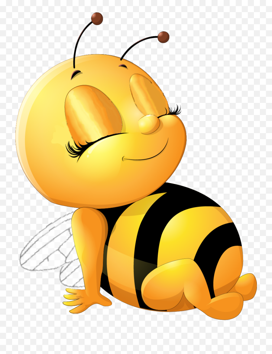 Pin - Cute Bee Clip Art Emoji,Bee Emoticon
