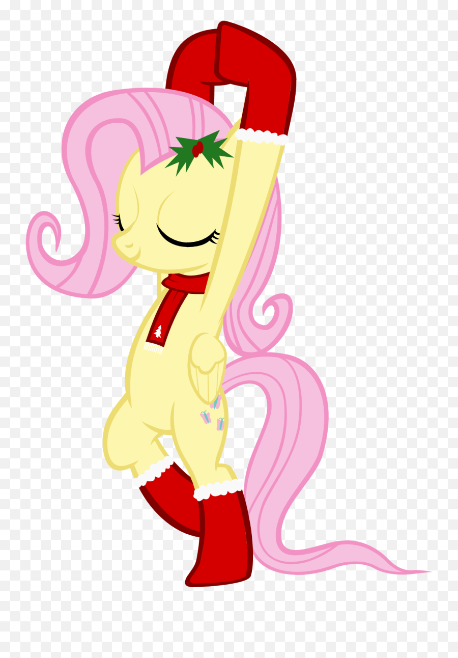 Fluttershy Fan Club - Christmas Fluttershy Socks Emoji,Dap Emoji